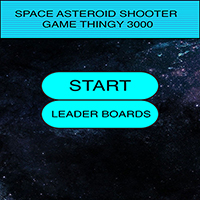 Space Asteroid Shooter Game Thingy 3000 Project